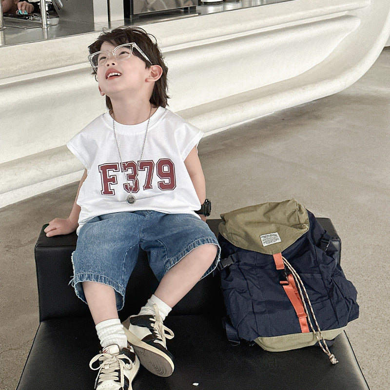 Vêtements d'été pour enfants Veste sans manches Trendy Cool Top