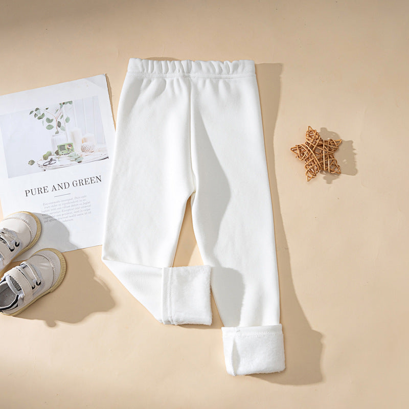 Pantalons d'enfants d'une épaisseur extra-faible doublés de polaire