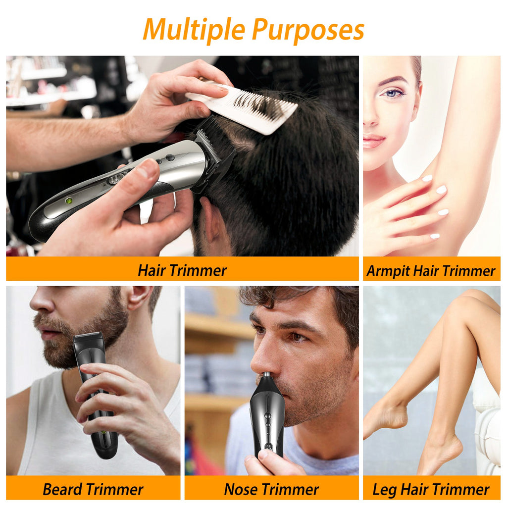 Hommes Électrique Clipper Trimmer Pour Père Jour Cadeau Rechargeable Barbe Rasoir Rasoir Nez