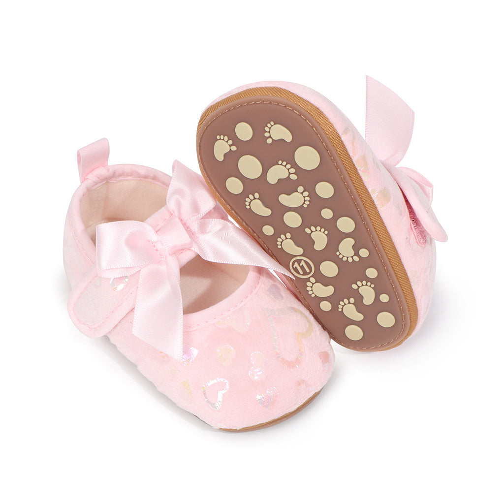 Sweet Newborn Princess Bow-Knot First Walkers