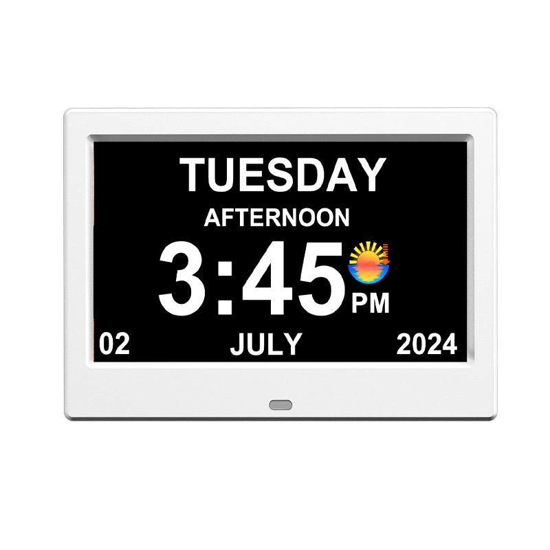 Cadre photo numérique Super Large Font Calendrier réveil
