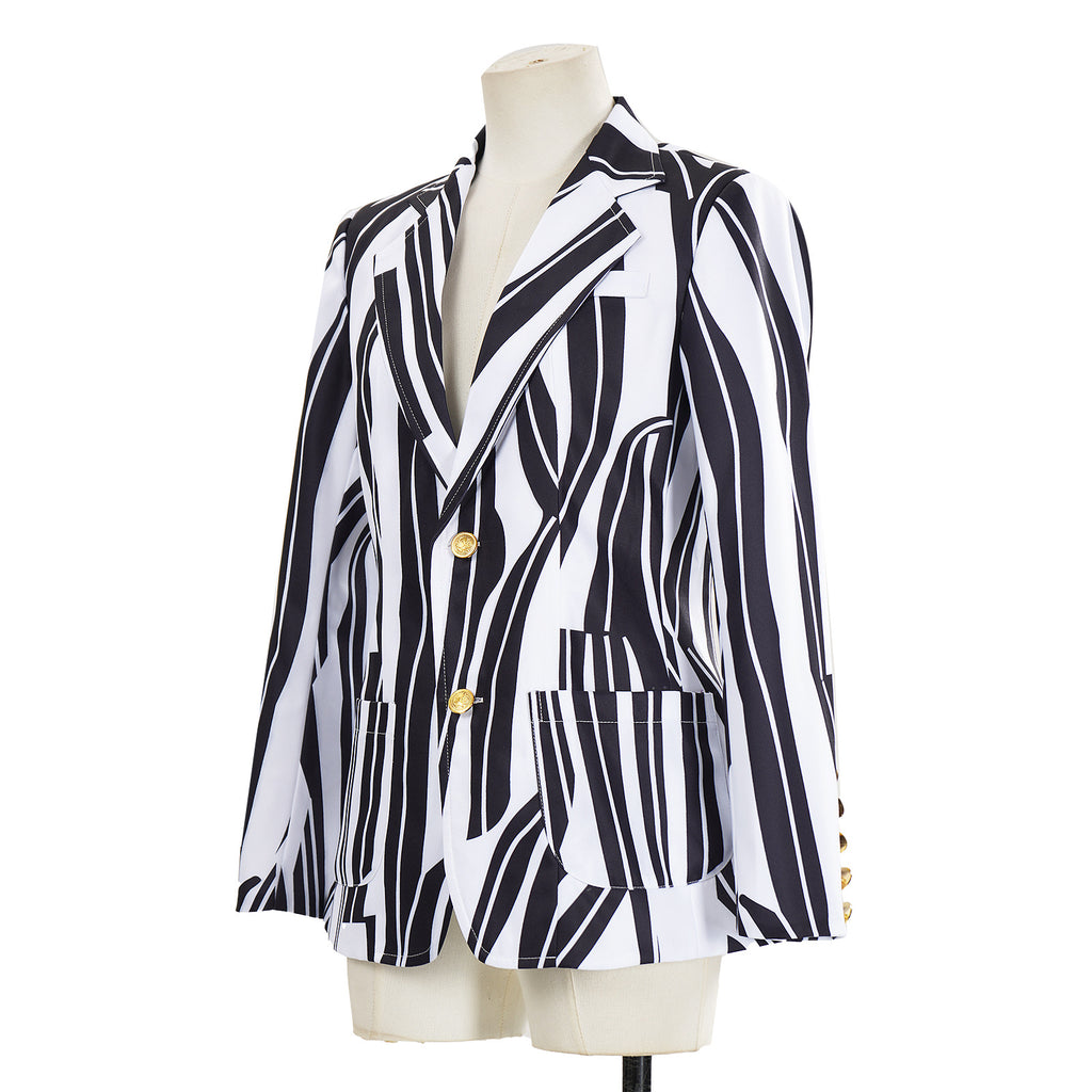 Rédacteur en chef Style Petite combinaison rayée pour femmes