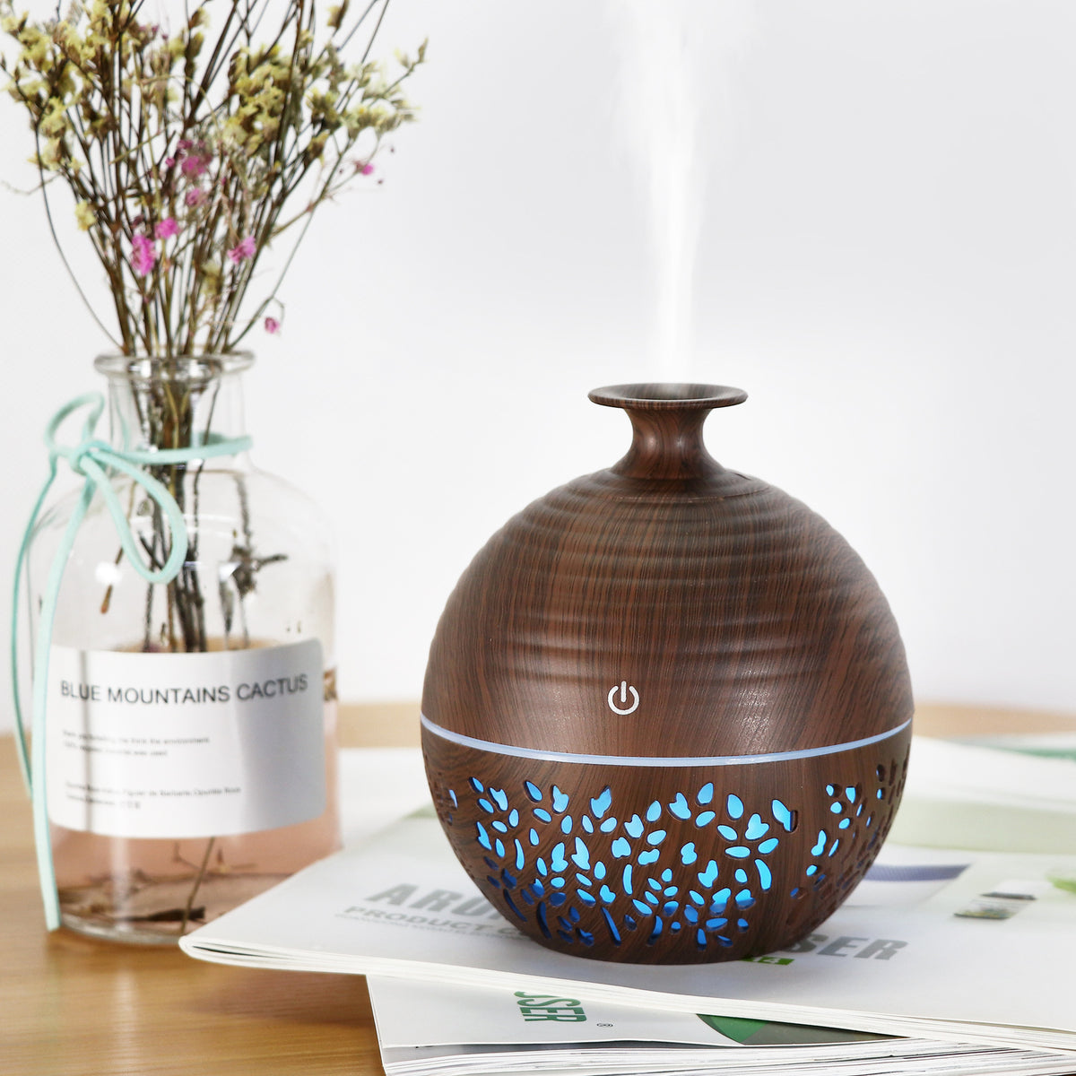 Accueil Portable Mini Diffuseur d'arôme creux Humidificateur