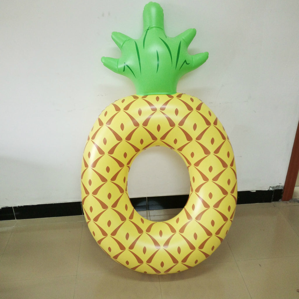 Bague de natation en ananas portable gonflable en PVC