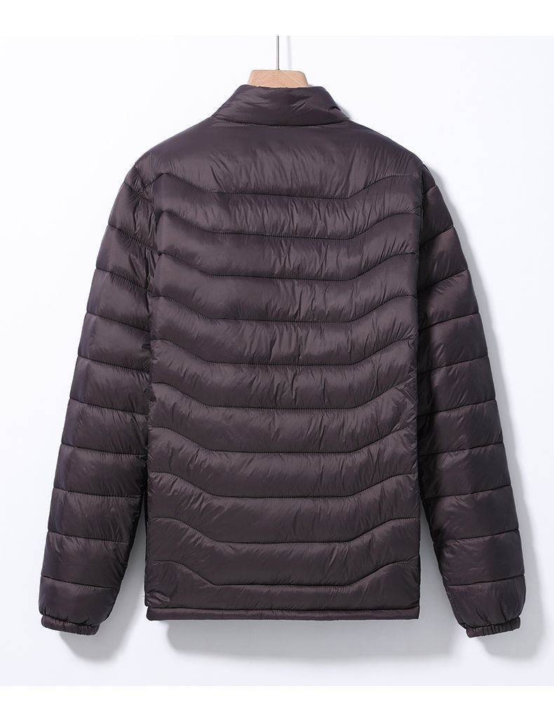 Veste casual en coton pour homme avec un collier