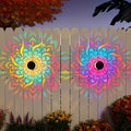 Mandala Wrought-fer Lampe murale solaire étanche pour les paysages de cour