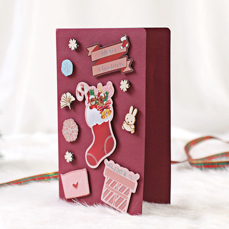 Bricolage Carte de voeux Noël Creative Handmade Mignon