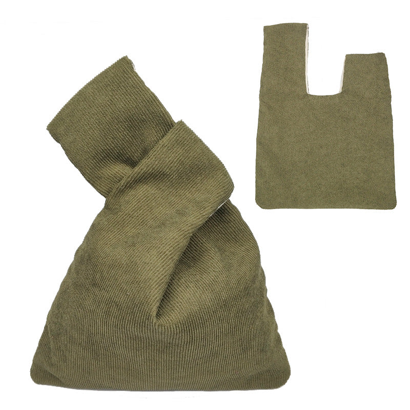 Tissu de style japonais Mini Corduroy Wrist Bag