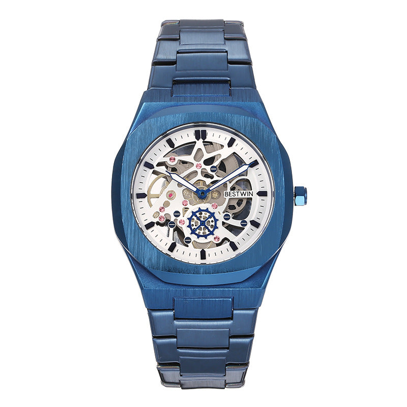 Fashion Alliage Montres Hommes BESTWIN Fermoir papillon creux
