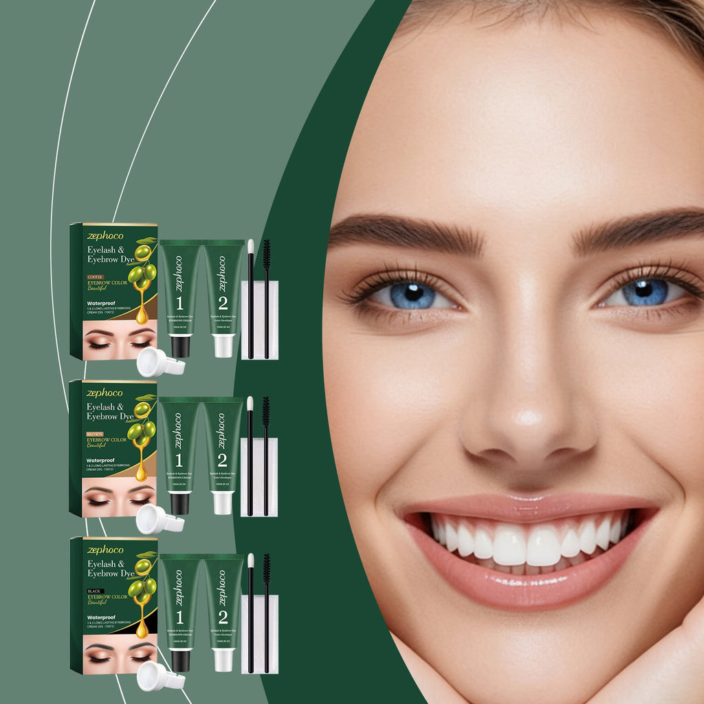 Ensemble de colorant naturel extrait des sourcils et des cils