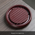 Base chinoise pour support de pot-ronde modèle-rouge-Bakélite-1 pièce