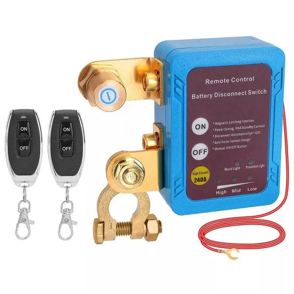 Interrupteur de la batterie de déconnexion de la télécommande sans fil 12v 240A DE