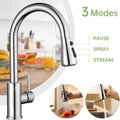 360 Robinets de mélangeur d'évier de cuisine tirer Spout Spray à levier unique moderne Mono Tap