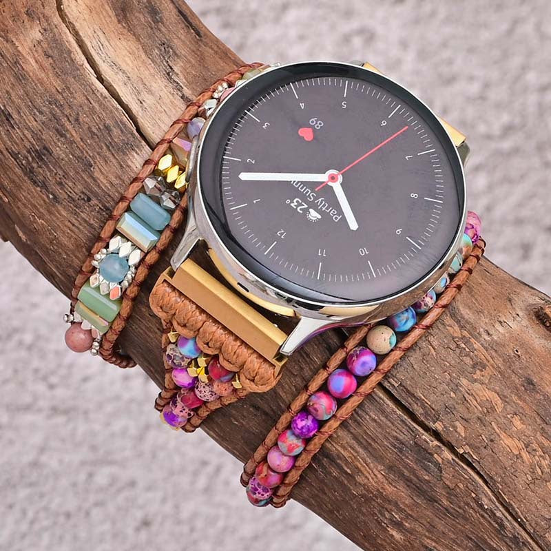 Shooushan Perle en pierre montre avec bracelet