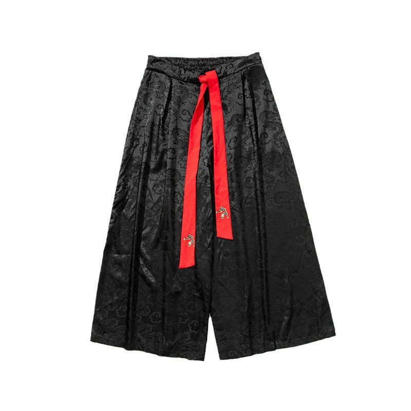 Pantalon de chant Style ancien Culottes encombrantes à jambes larges