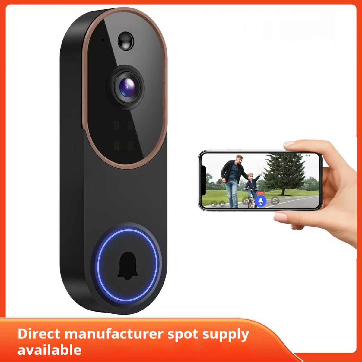 Smart Home Outdoor Wireless Doorbell Camera Video Intercom HD