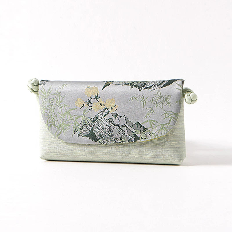 Sac croisé en soie en style chinois