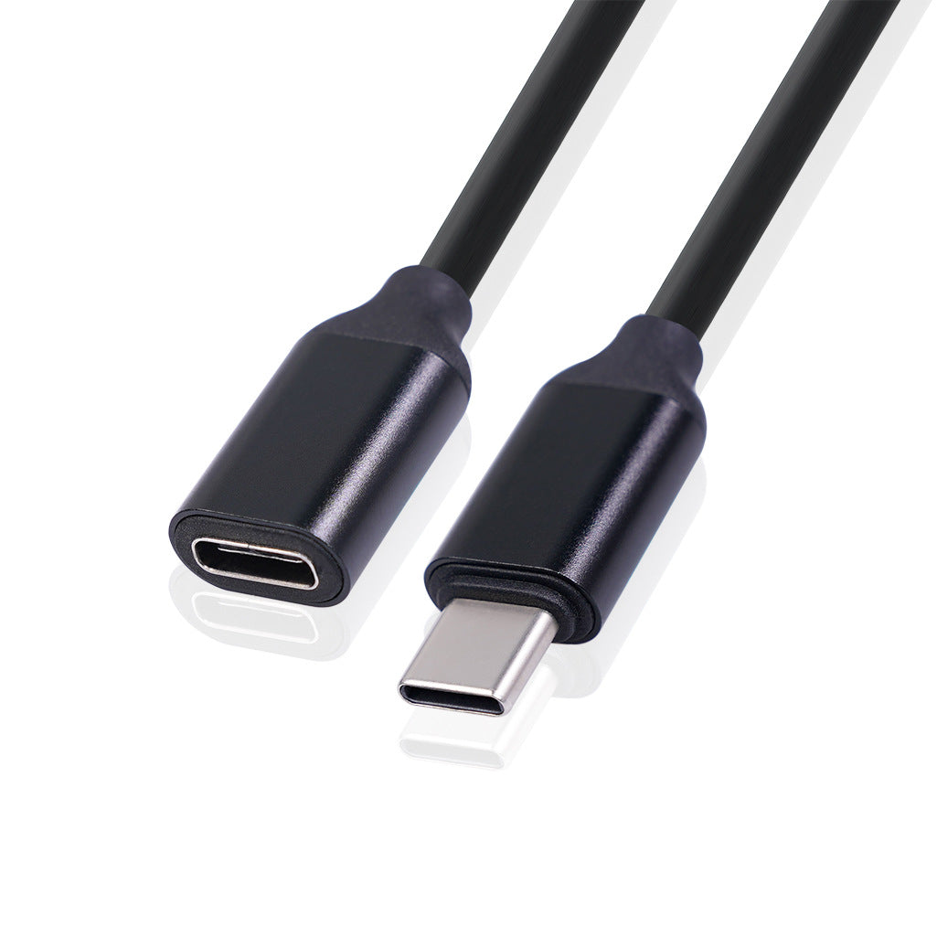 Homme à femelle Extension câble noir puissance alliage d'aluminium Shell