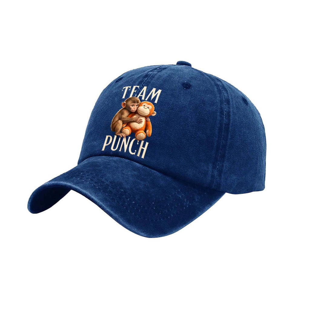 Bouchon de baseball vintage lavé de couleur solide