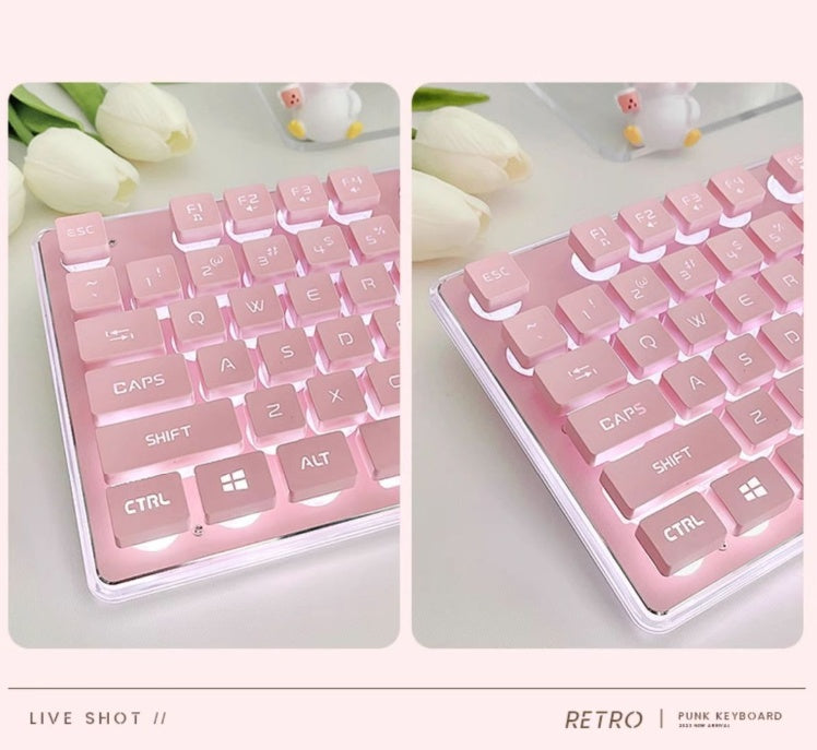 Clavier et jeu de souris Mute mécanique