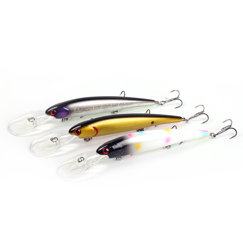 Long Tongue Plate Road Subbait 120mm20g Floating Deep Diving Bait de pêche Mino