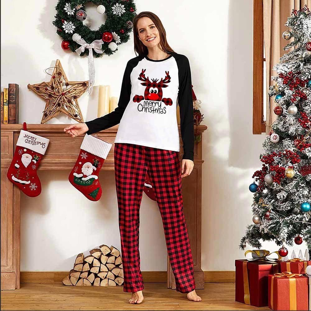 Pyjama de Noël de famille Ensembles de Matching Christmas Sleepwear parent-enfant Pjs Outfit pour Chr