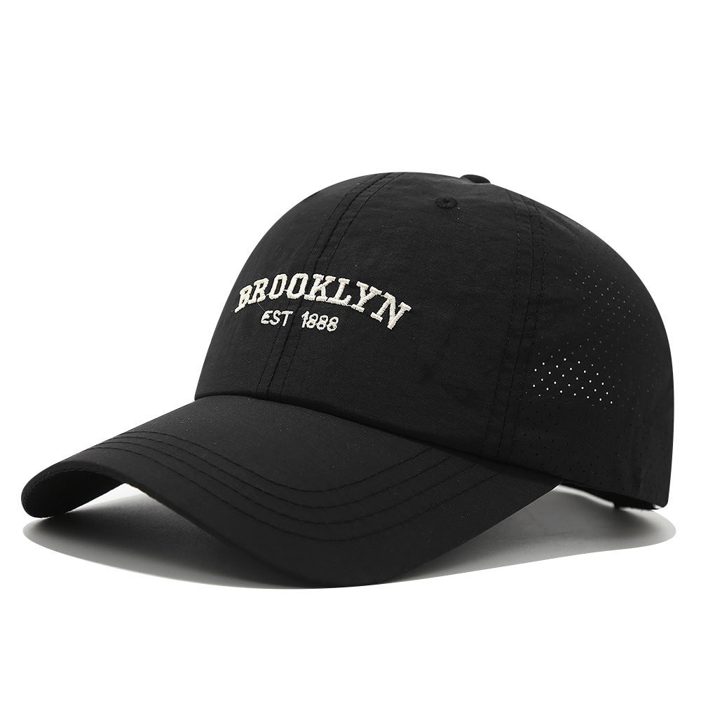 Men's and Women's Slim-fit Mesh Lettre brodée Brooklyn Mode Streetwear Baseball Ca