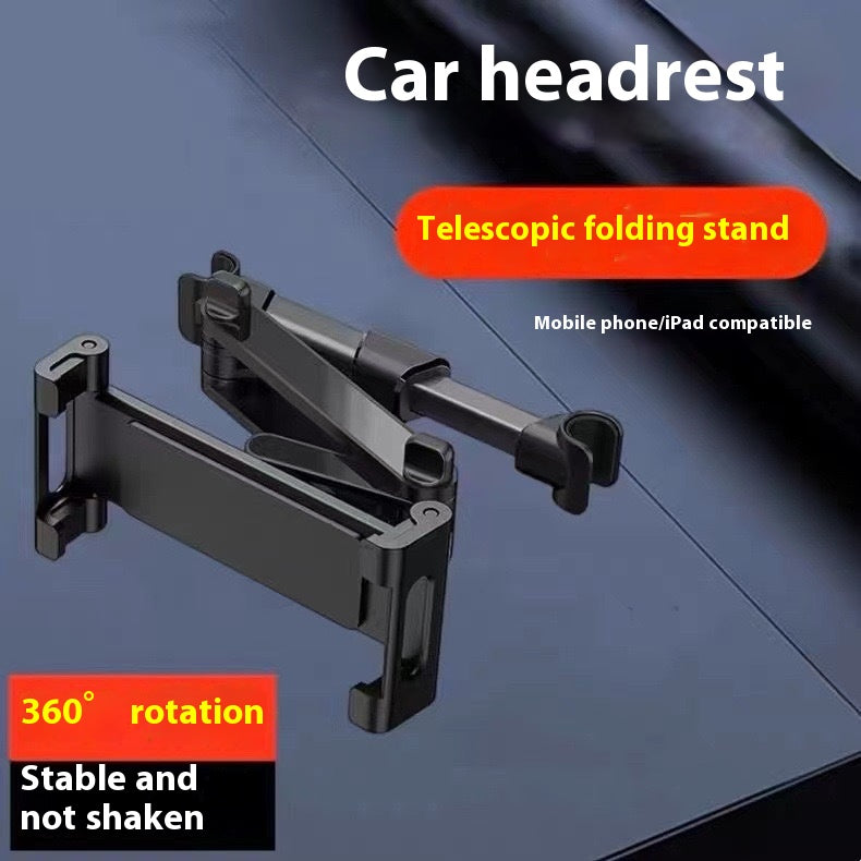 Siège arrière de voiture Tablette de téléphone mobile Support d'ordinateur stable Mute horizontale et verticale double-