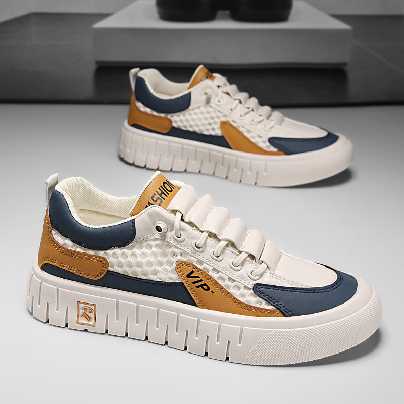 Hommes Casual Respirant Mesh-panel Chaussures Athlétiques