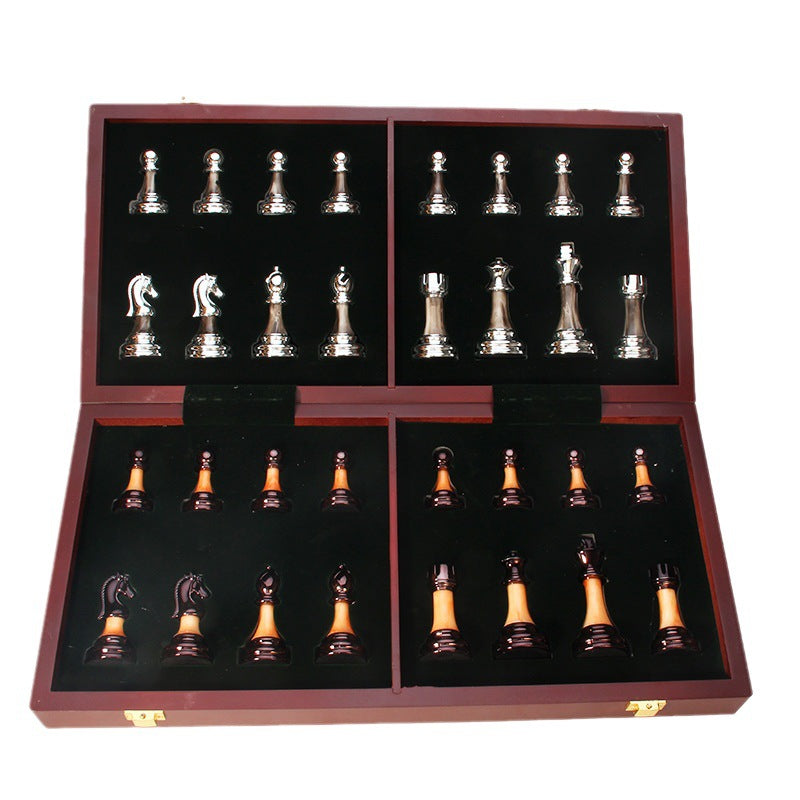 Ensemble d'échecs haut de gamme en métal et acrylique