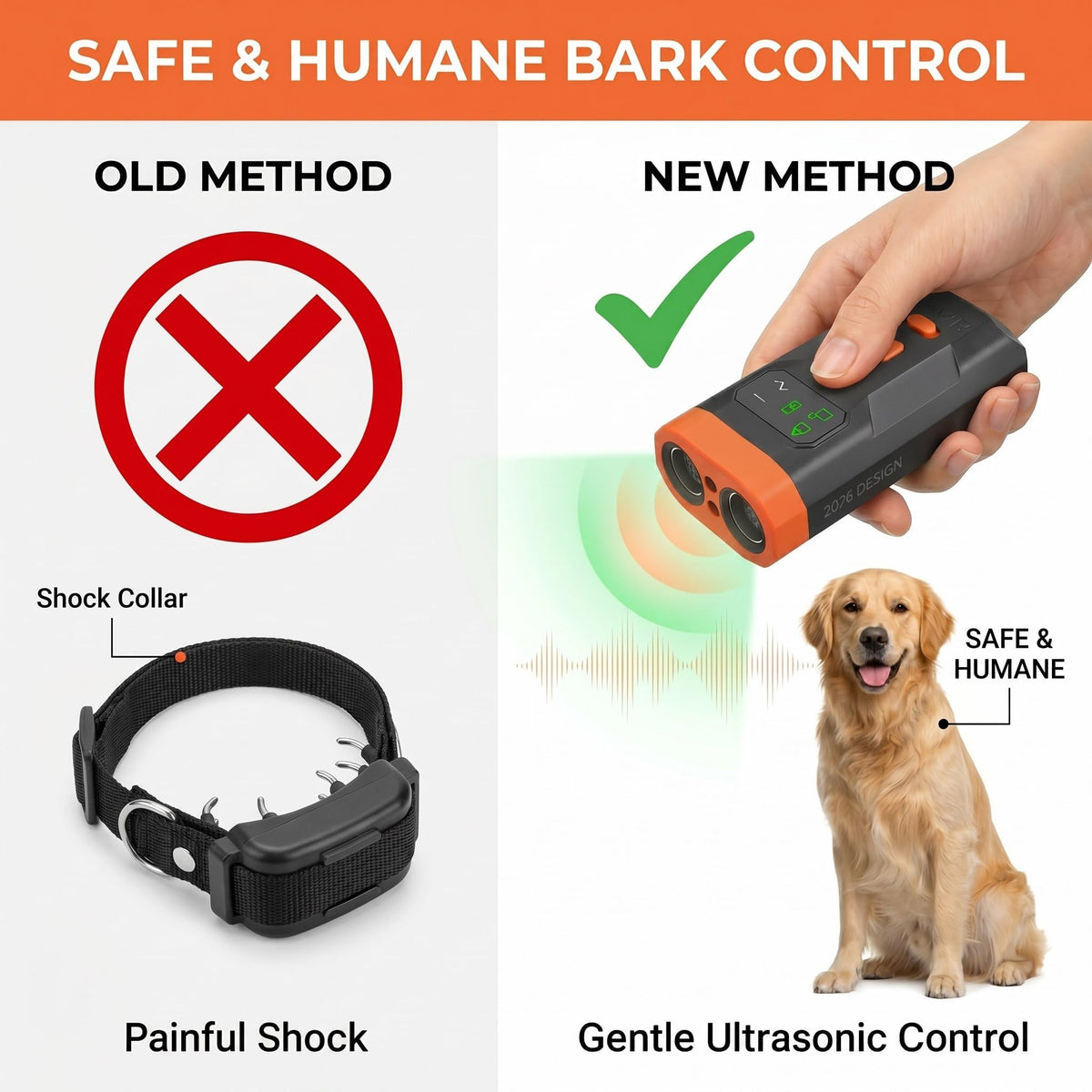 Déterrent d'écorce de chien ultrasonique