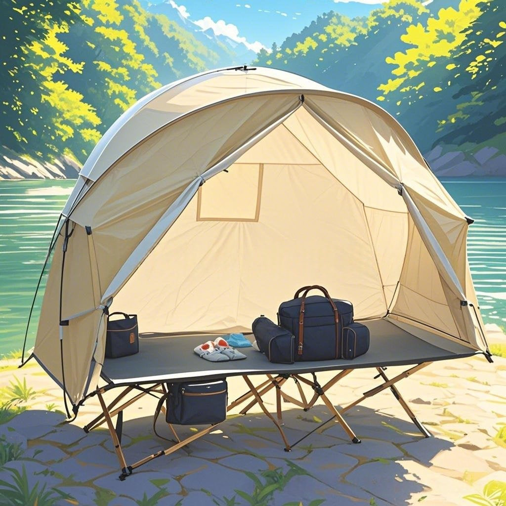 Lit de tente de camping à dos pour une personne non inclus