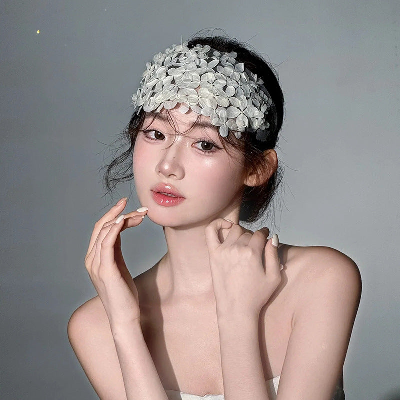 White Half Garland Headband Hair Band Head Accessoires
