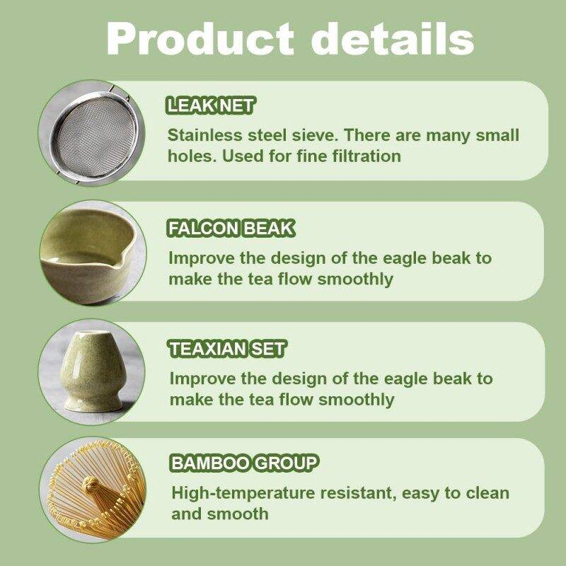 Set Matcha avec Matcha traditionnel en bambou