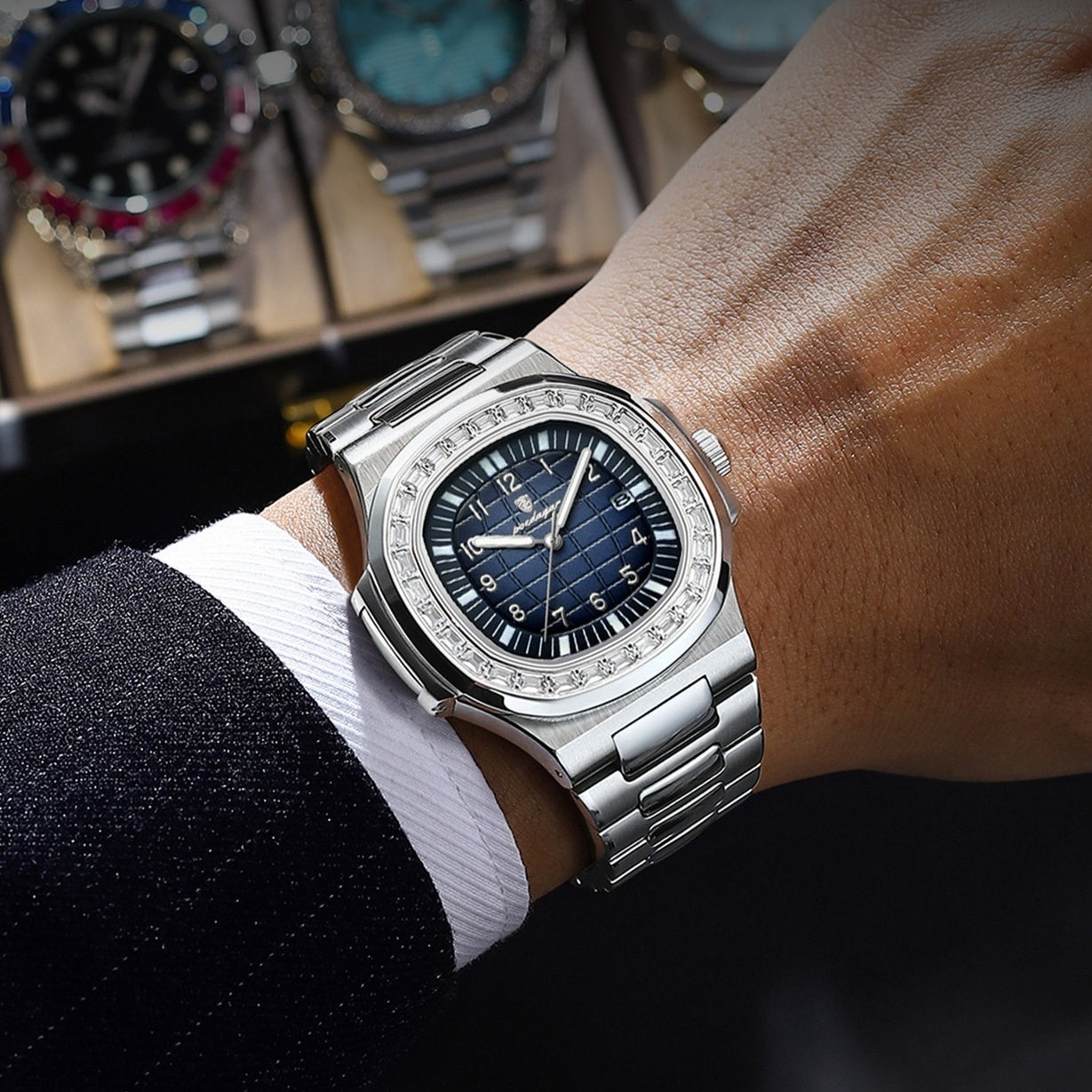 Montres homme de luxe imperméable à l'eau