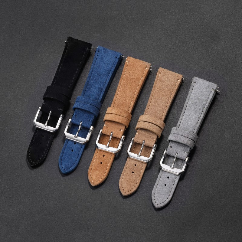 Bande de montres en cuir Suede