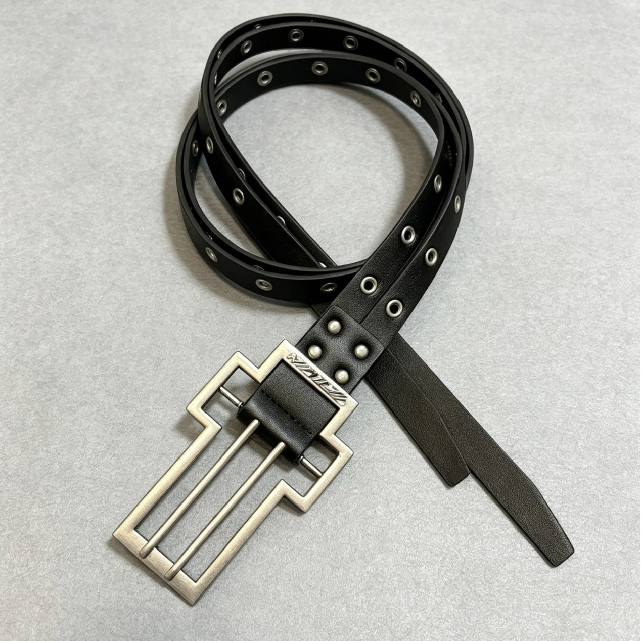 Ceinture de ceinture à double pince tendance tendance style punk