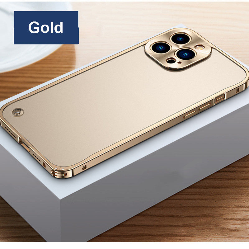 Boîtier de téléphone translucide avec cadre en aluminium