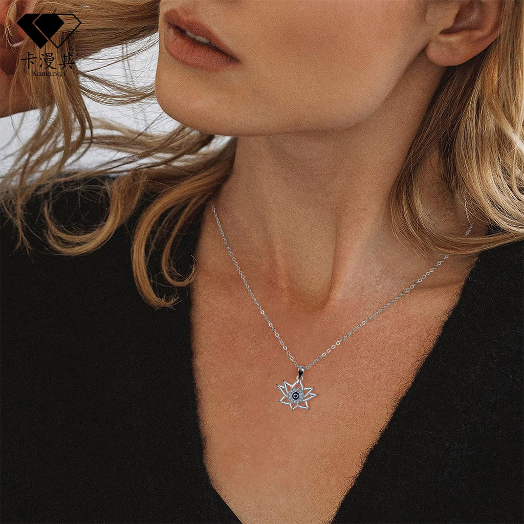 Vieux collier d'oeil du diable Lotus Bottom