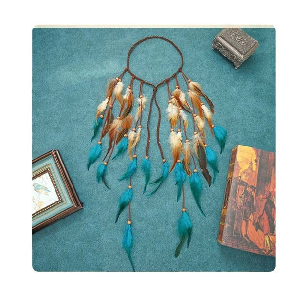 Coiffures longues bicolores Bohemian Feather Headwear