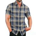 Men's dyed and woven leather shirt