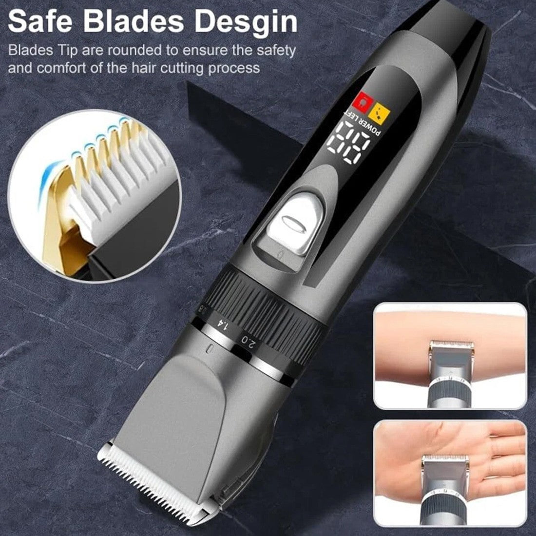 Clippers pour cheveux sans fil pour hommes Hommes Trimmer cheveux ensemble Clippers pour cheveux pour hommes