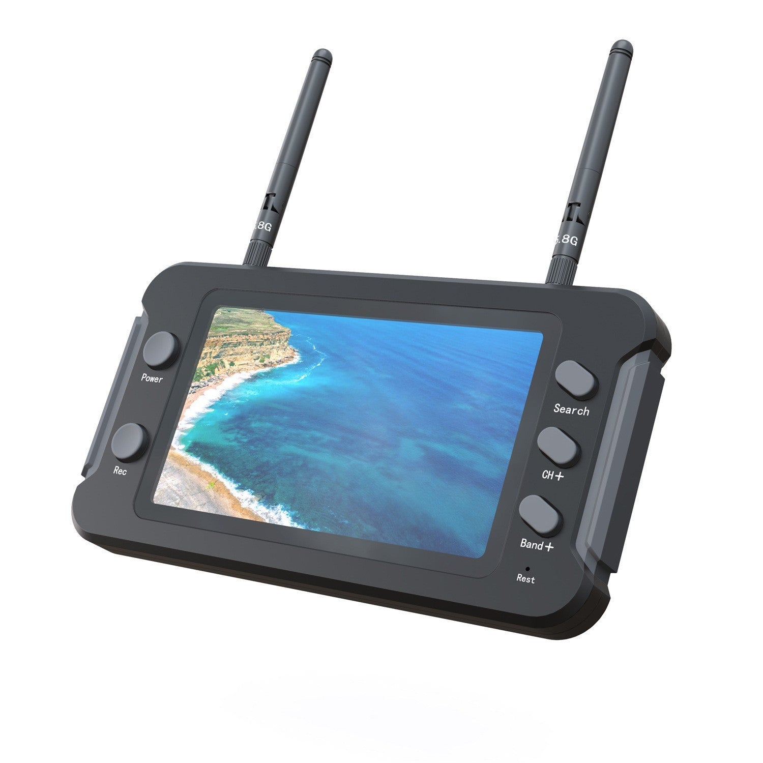 Écran d'affichage FPV de la machine de croisement de 43 pouces 800480 HD 1200mAh Tension 5-23V Avec DVR