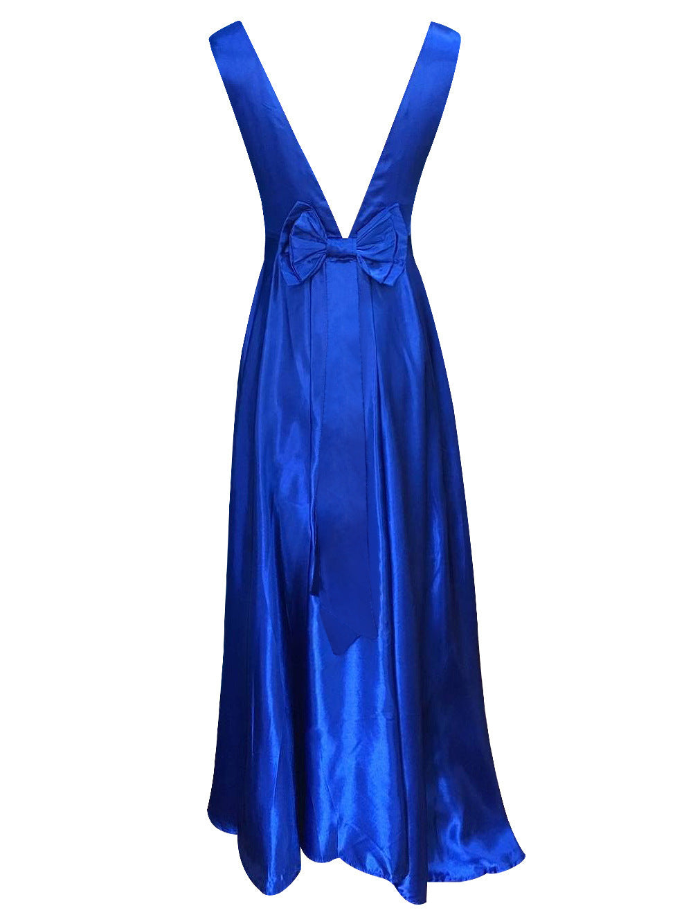 Robe de soirée sans manches sans manches en col V profond