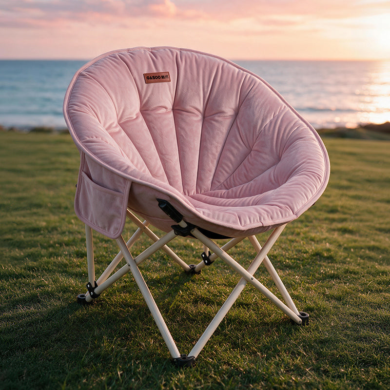 Chaise pliante en forme de soucoupe Shell pliable