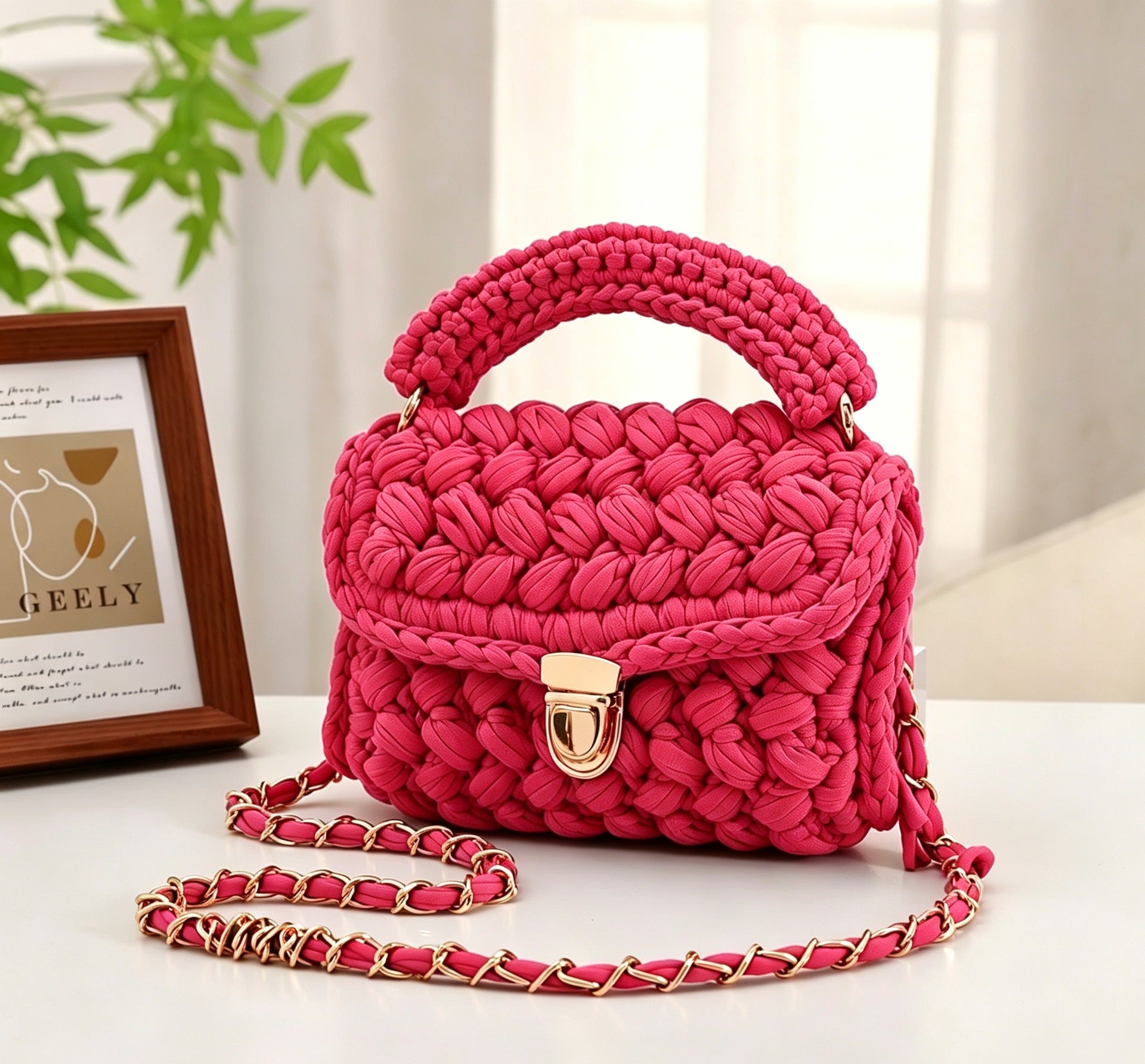 Tissé à la main Womens Tote Bag Style minimaliste