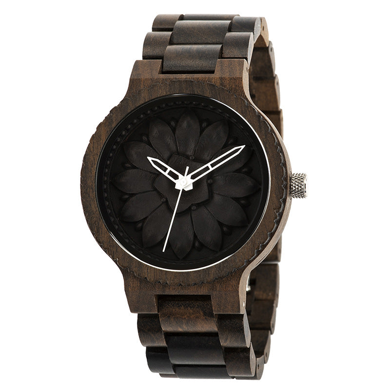 Montre en bois de style homme personnalisé et mode