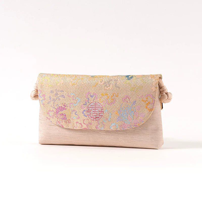 Sac croisé en soie en style chinois