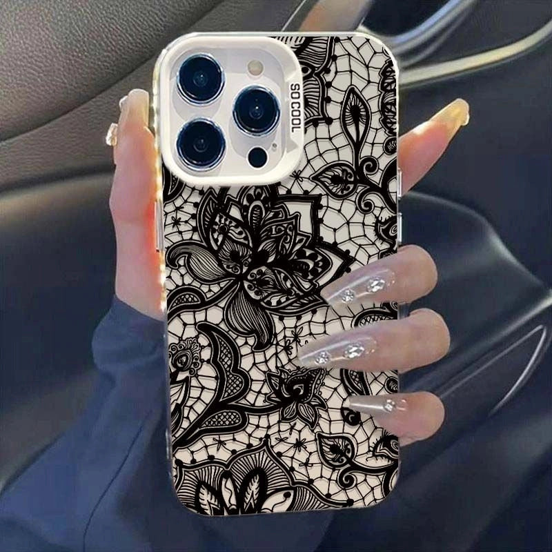 Premium model frosted silver phone case