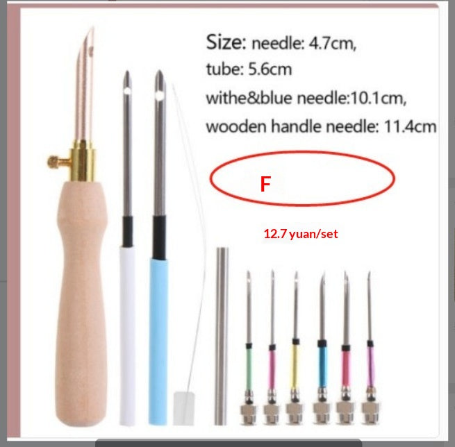 Ensemble d'aiguilles de poinçonnage tout modèle avec têtes facilement remplaçables